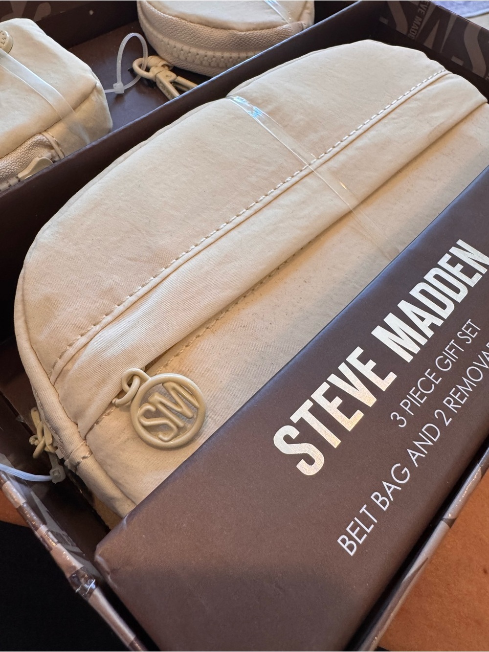 Steve Madden three piece belt bag set NWT